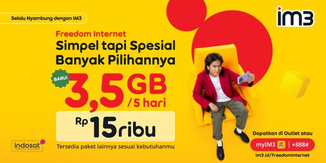 
					Freedom Internet: Paket Simpel dari IM3 untuk Kebutuhan Digital Harian dengan Kuota Fleksibel