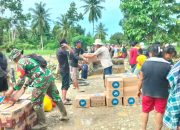 Kodim 1306/KP, Salurkan Bantuan Ke Warga Terdampak Banjir di Parimo