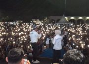 Deklarasi Anwar-Reny di Luwuk: Massa Antusias, Hiburan Meriah di Lapangan Mirqan