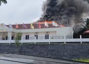 Gedung KPU Morowali Terbakar
