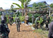 Satgas Pamtas RI-PNG Yonif 711/Rks Gelar Karya Bakti di Desa Wuasa, Wujudkan Kemanunggalan TNI dan Rakyat