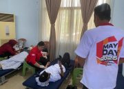 Ratusan Buruh di Morowali Utara Peringati May Day dengan Jalan Santai dan Donor Darah