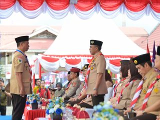 Hari Pramuka ke-64, Gubernur Minta Bumi Perkemahan Paneki Jadi Yang Terbaik
